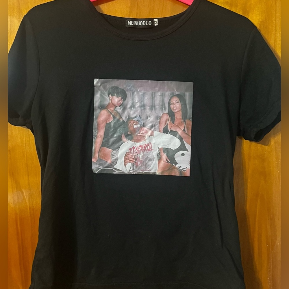 Black tshirts with graphic image